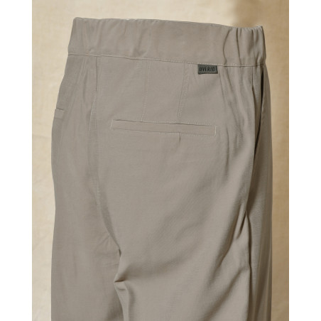 Pantalon à pinces taupe Over-D