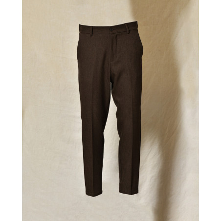 Pantalon tapered marron Over-D