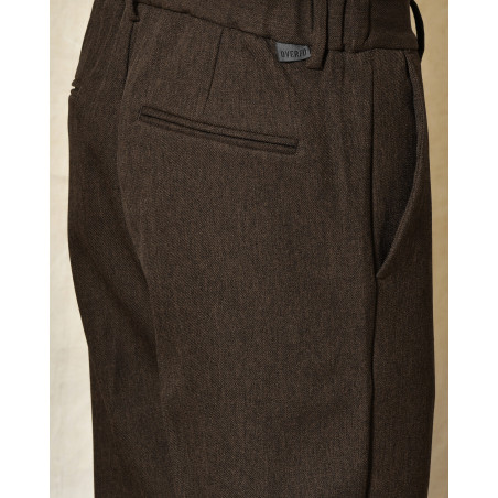 Pantalon tapered marron Over-D