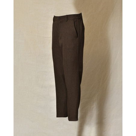 Pantalon tapered marron Over-D