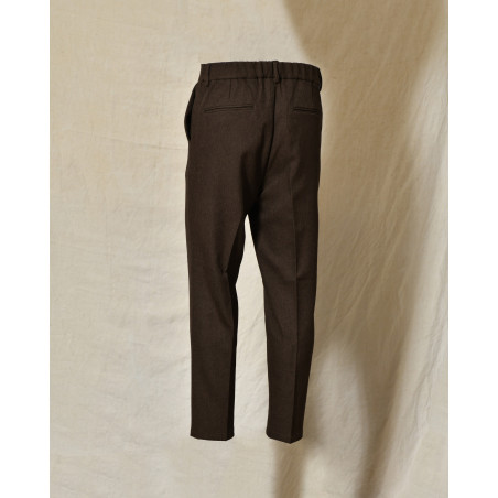 Pantalon tapered marron Over-D