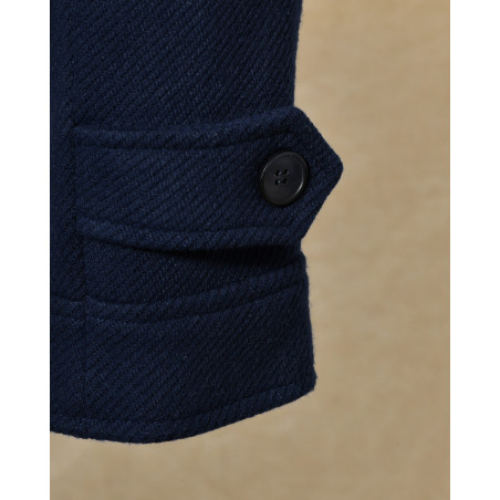 Veste zippée bleu marine Over-D