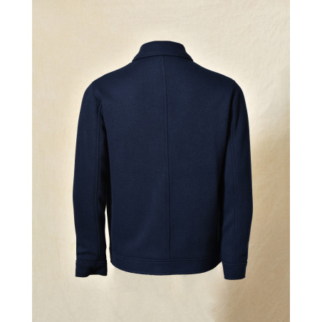 Veste zippée bleu marine Over-D