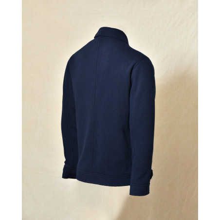 Veste zippée bleu marine Over-D