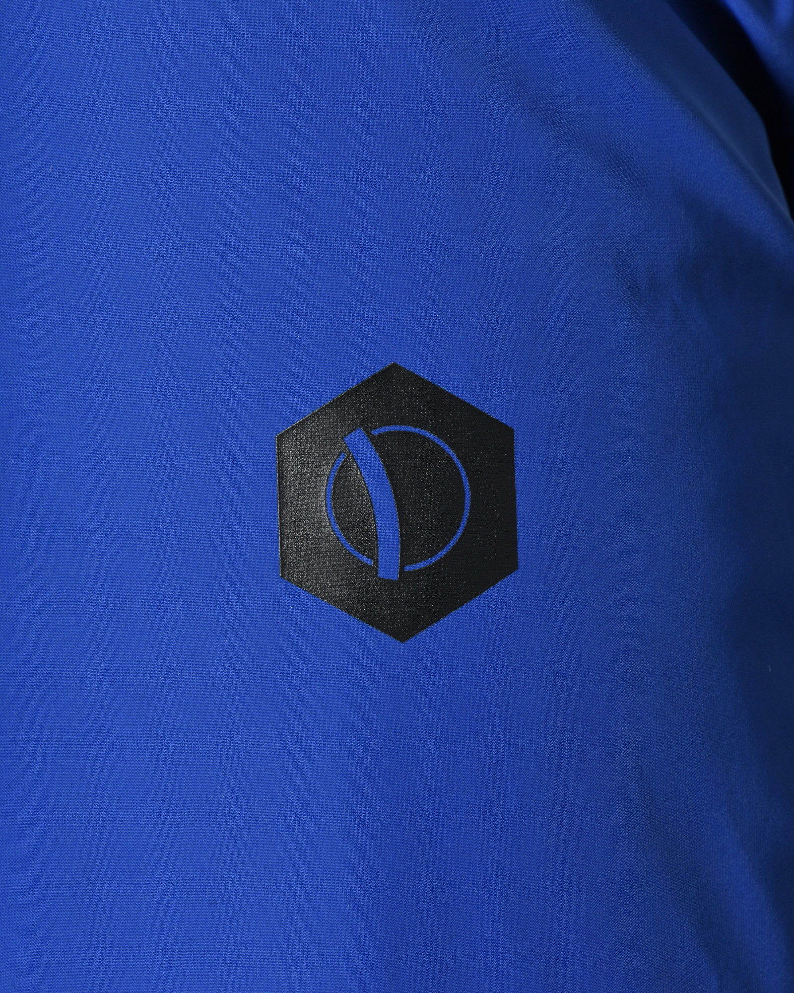 Veste technique bleue à capuche Over-D