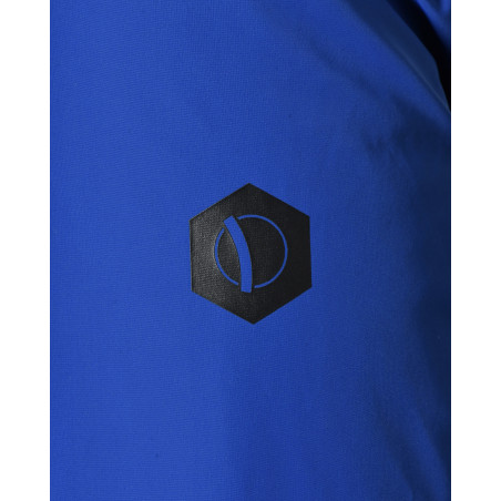 Veste technique bleue à capuche Over-D