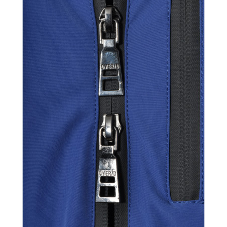 Veste technique bleue à capuche Over-D
