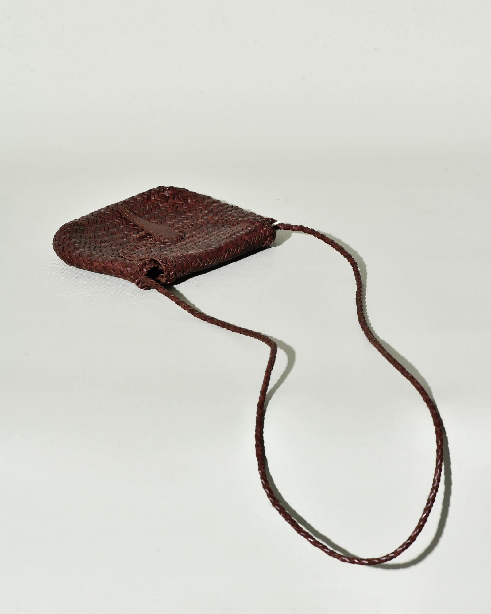Sac en cuir tressé avec fermeture à rabat Dragon Diffusion