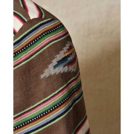 Blouson à motif ethnique multicolore et col contrastant Front Street