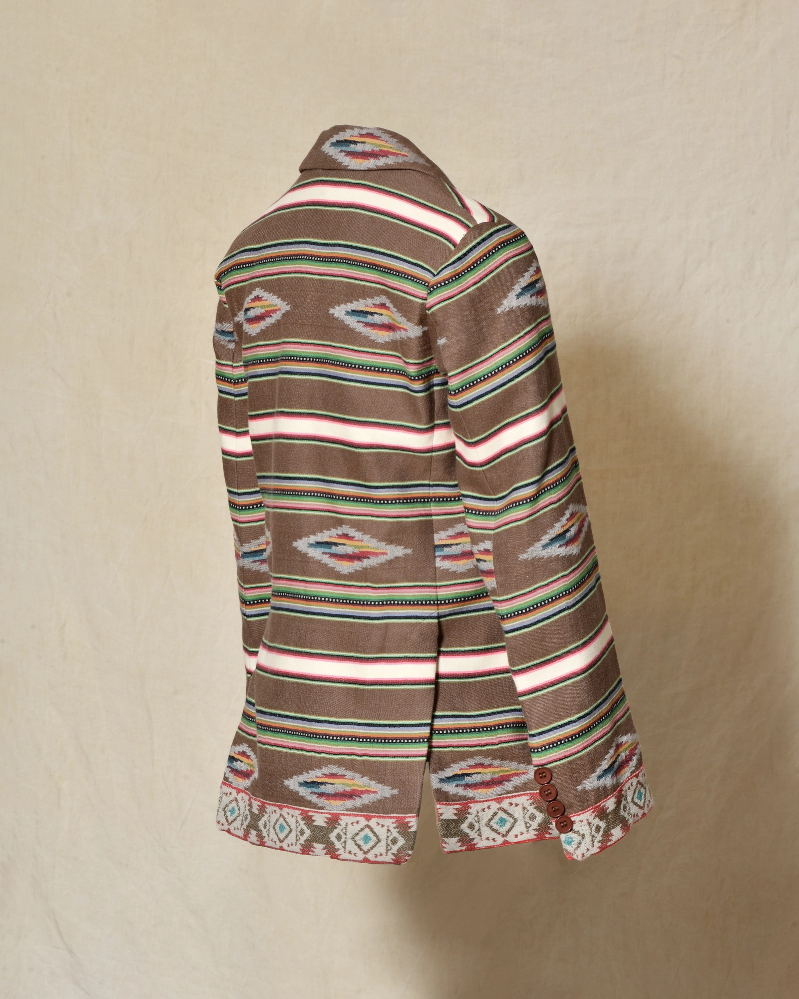 Veste blazer à motif ethnique multicolore Front Street
