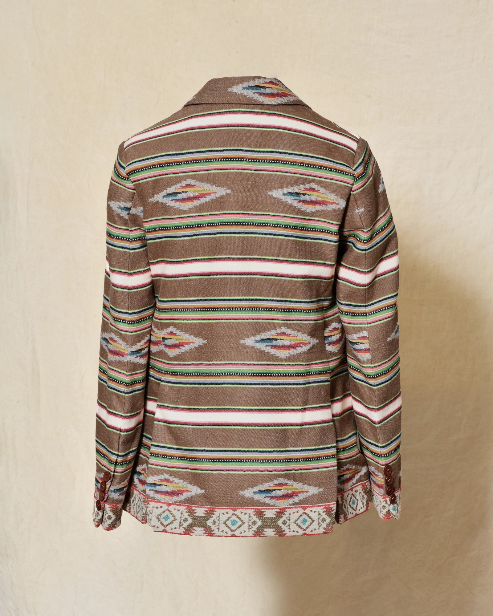 Veste blazer à motif ethnique multicolore Front Street