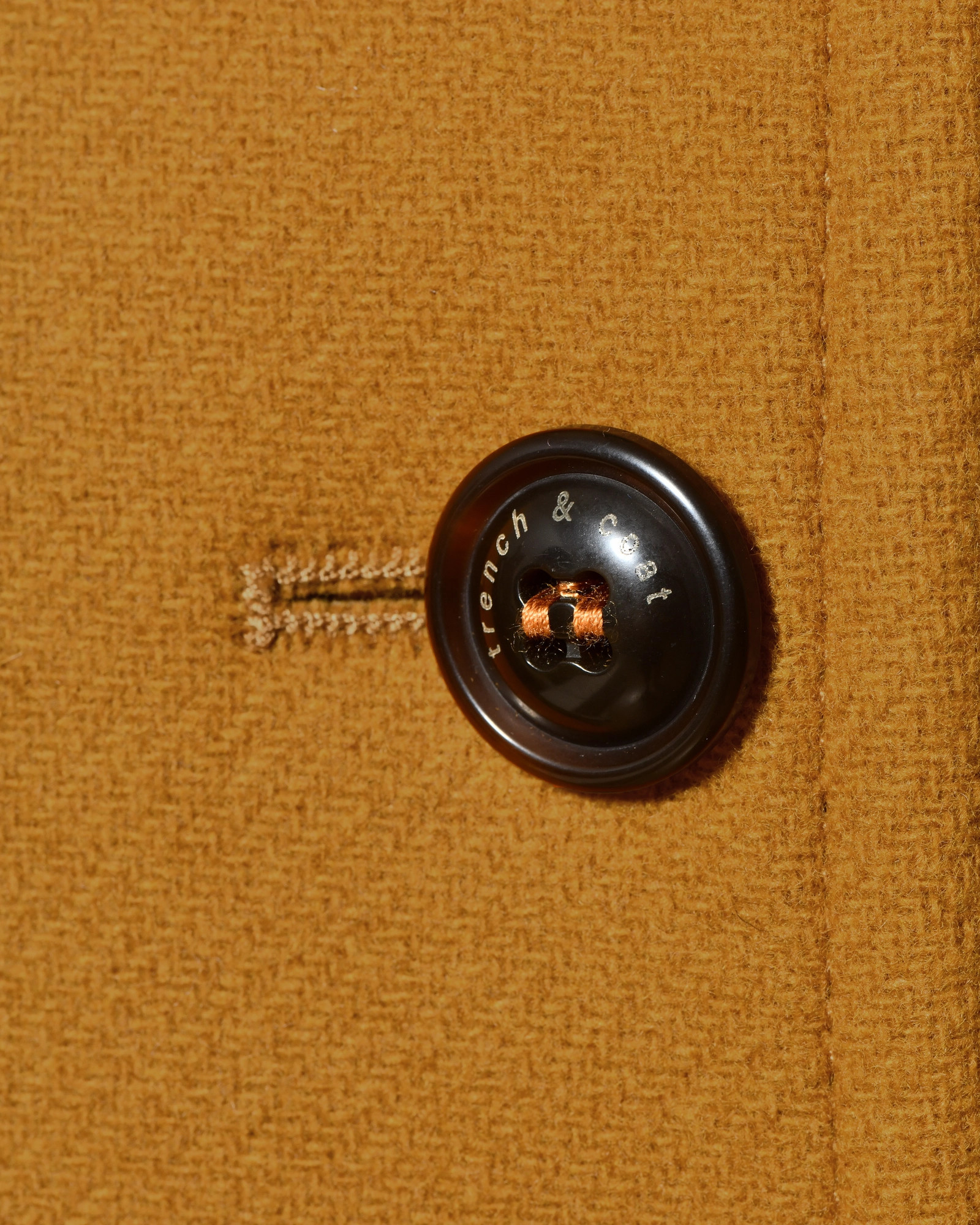 Manteau caban jaune moutarde Trench & Coat