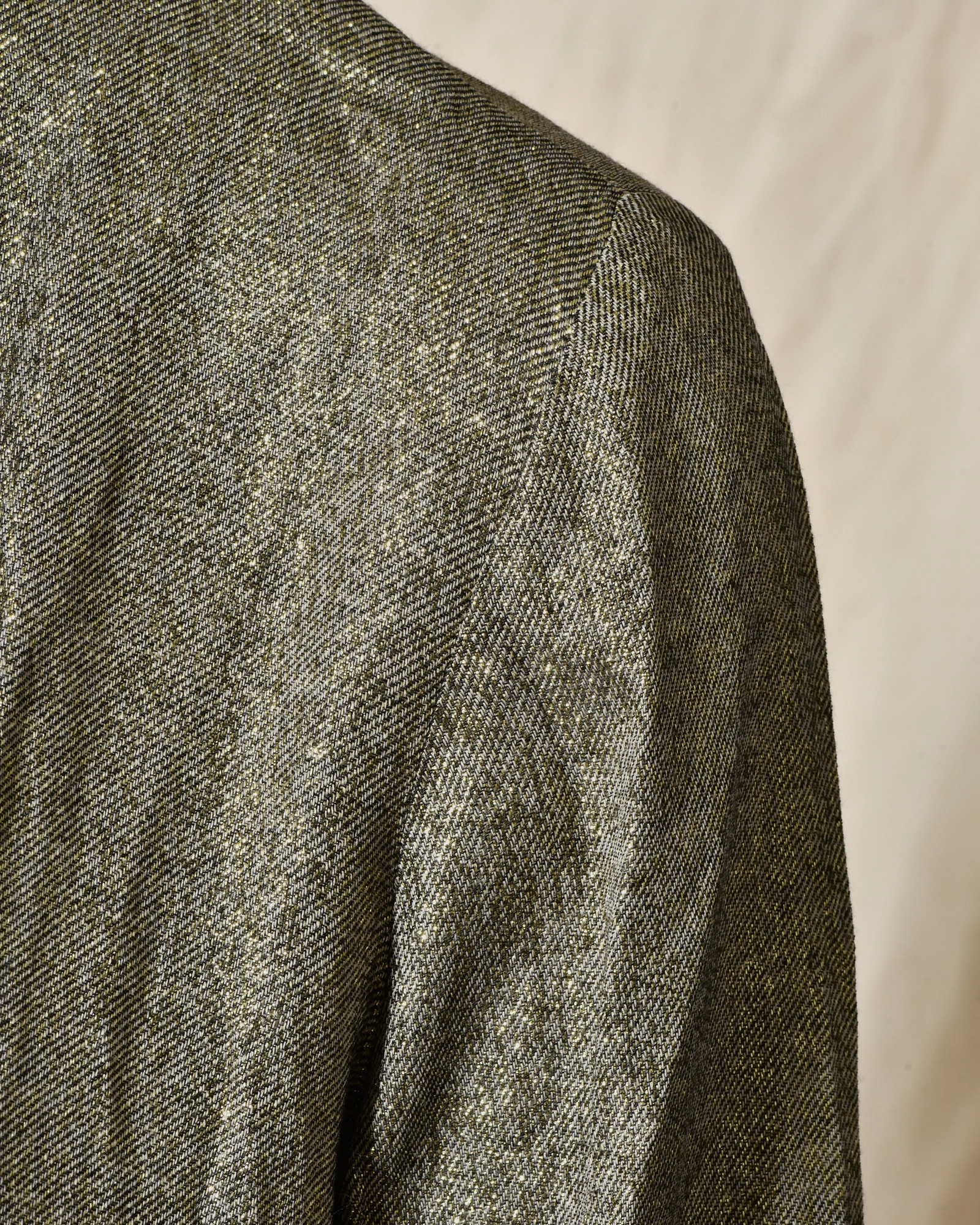 Blouse à fibres métalliques dorés Diega