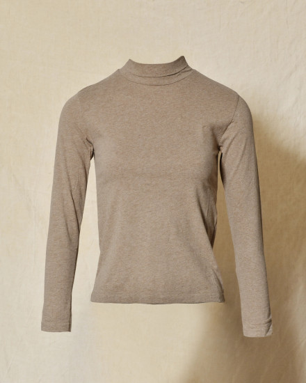 T-shirt à col roulé beige Diega