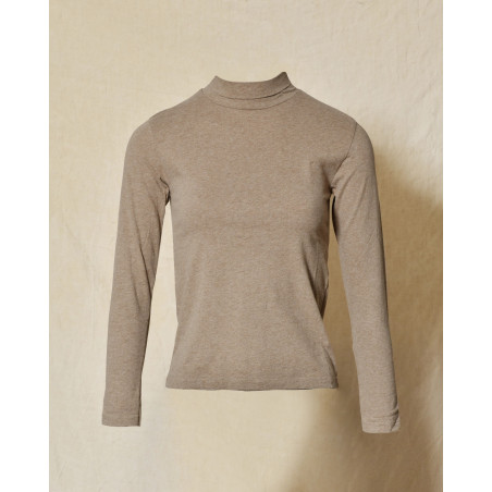 T-shirt à col roulé beige Diega