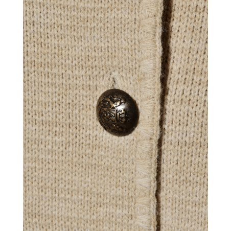 Veste en maille beige à double boutonnage Front Street