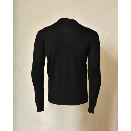 Pull en maille noir Over-D