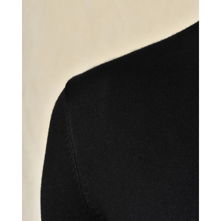 Pull en maille noir Over-D