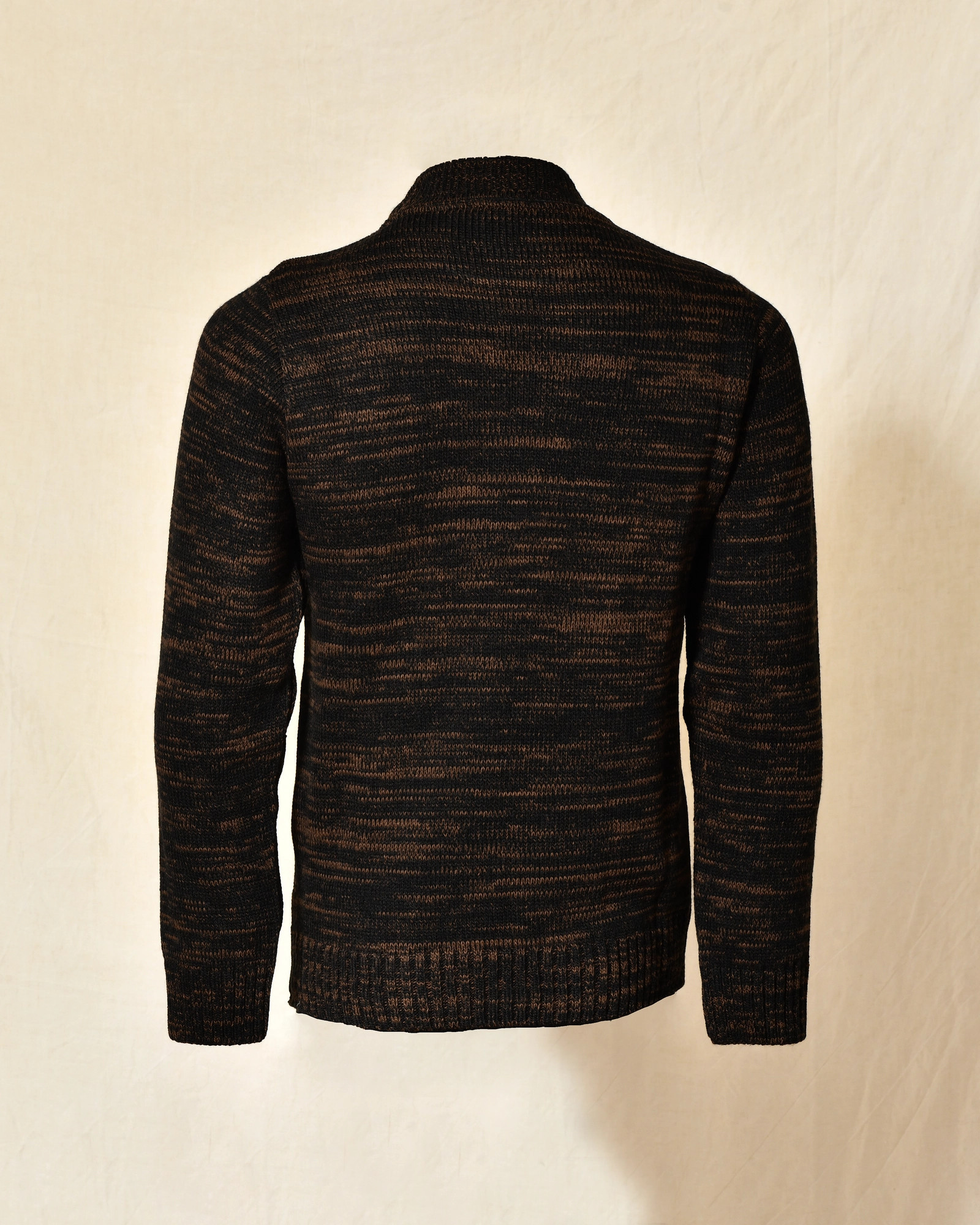 Pull noir en maille à motif géométrique multicolore Over-D