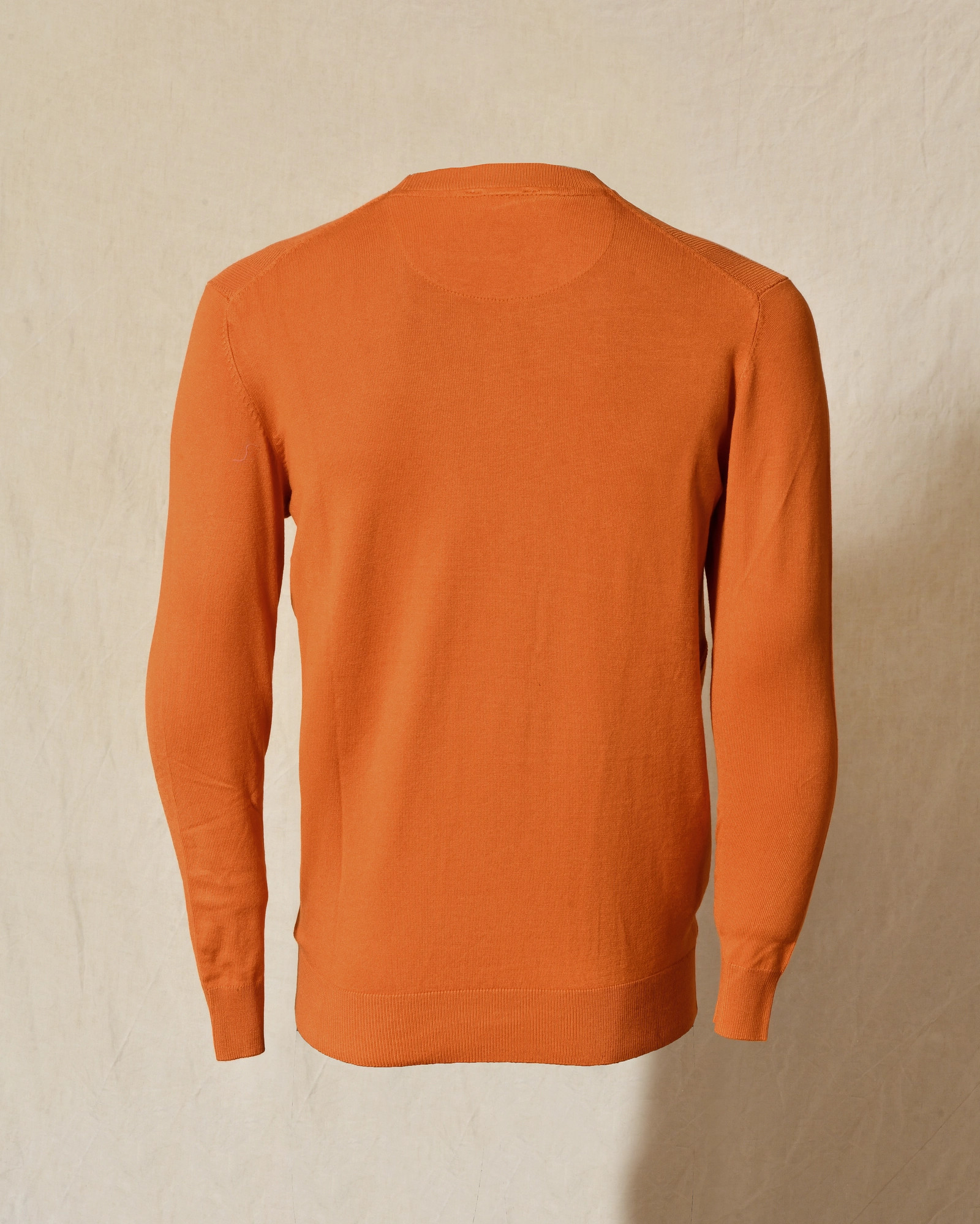 Pull en maille orange contrastant Over-D