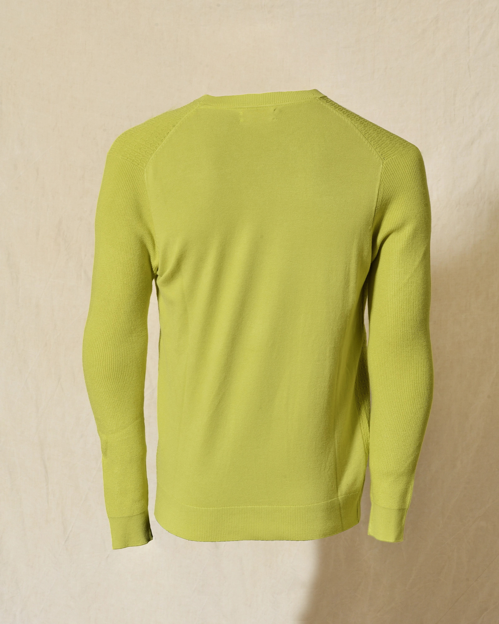 Pull en maille texturée vert Over-D