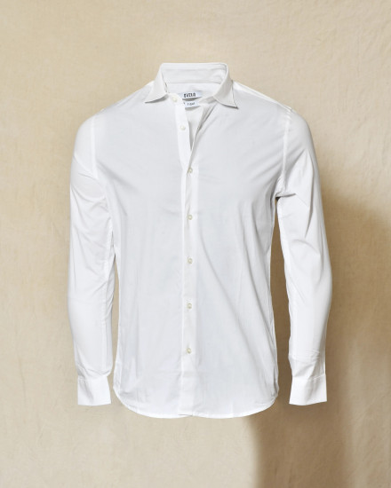 Chemise en coton blanche Over-D