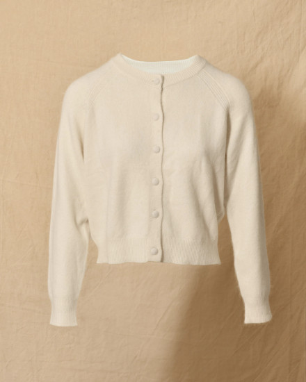 Gilet en laine écru Ma Petite Capsule