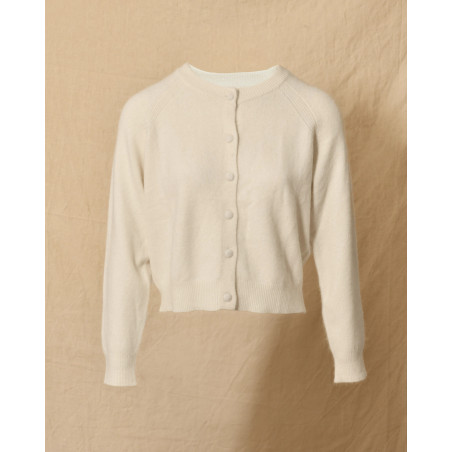 Gilet en laine écru Ma Petite Capsule