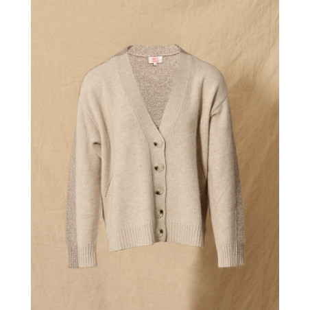 Cardigan en maille beige Ma Petite Capsule