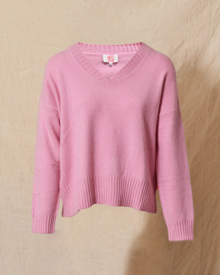 Pull en laine rose Ma Petite Capsule