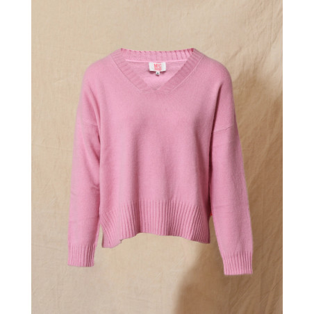 Pull en laine rose Ma Petite Capsule