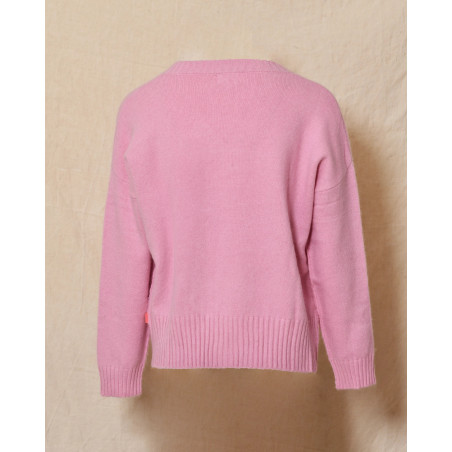 Pull en laine rose Ma Petite Capsule