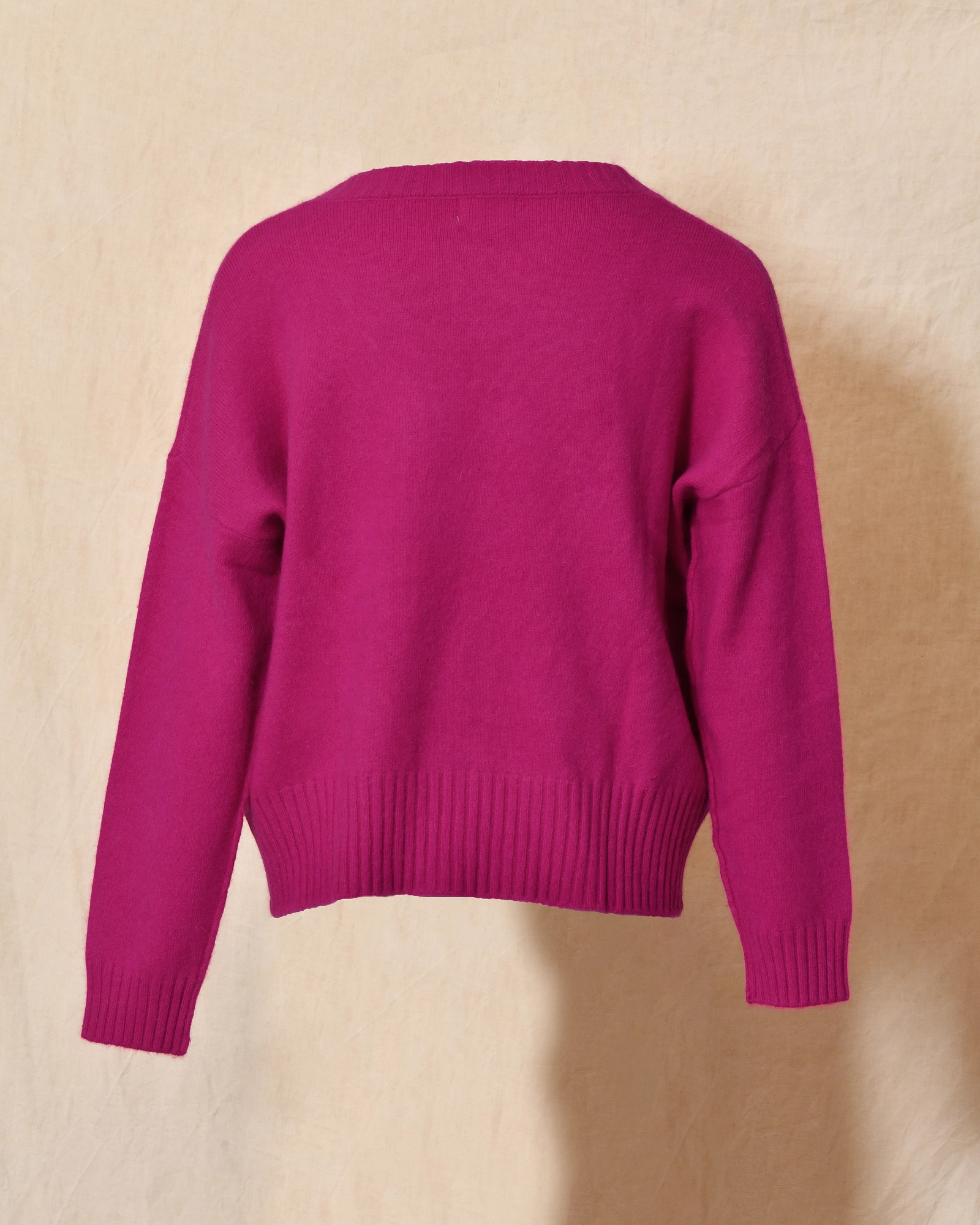 Pull en laine rose fushia Ma Petite Capsule