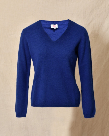 Pull en laine bleu Ma Petite Capsule
