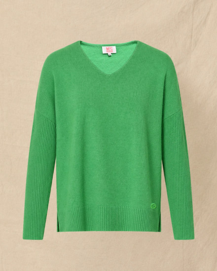 Pull en laine vert Ma Petite Capsule