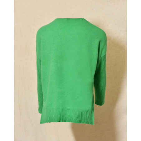 Pull en laine vert Ma Petite Capsule