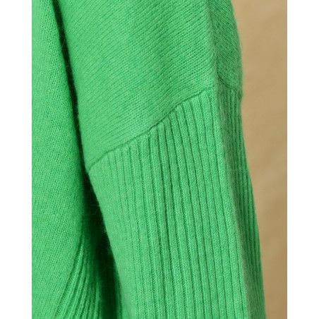 Pull en laine vert Ma Petite Capsule