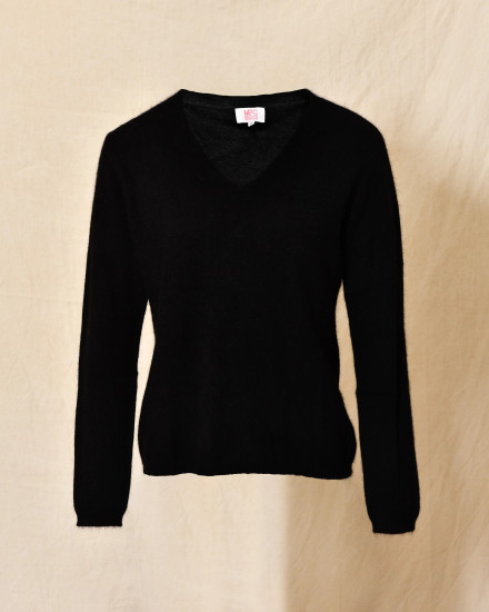 Pull en laine noir Ma Petite Capsule