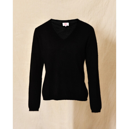 Pull en laine noir Ma Petite Capsule