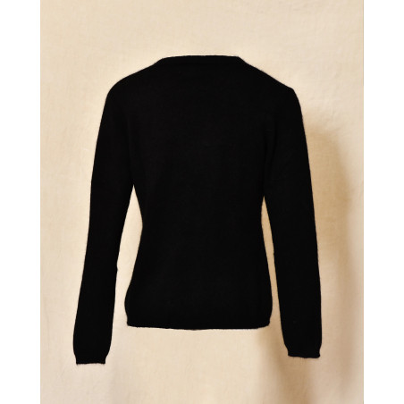 Pull en laine noir Ma Petite Capsule