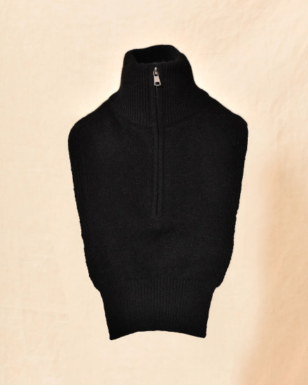 Col en laine noir Ma Petite Capsule