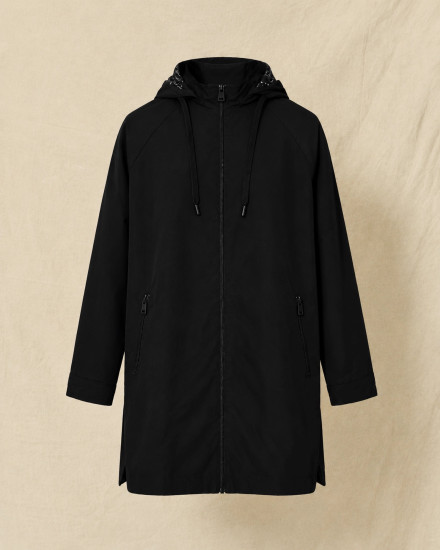 Coupe-vent à capuche noir Ma Petite Capsule