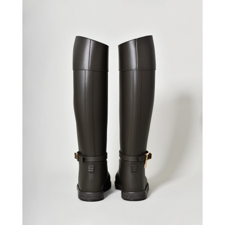 Bottes de pluie kaki Sergio Rossi