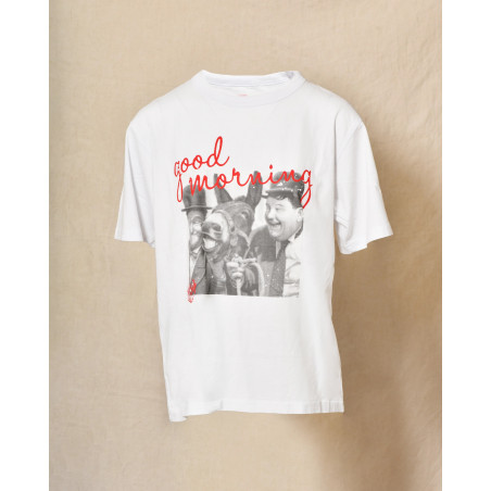 T-shirt blanc à imprimé graphique Front Street