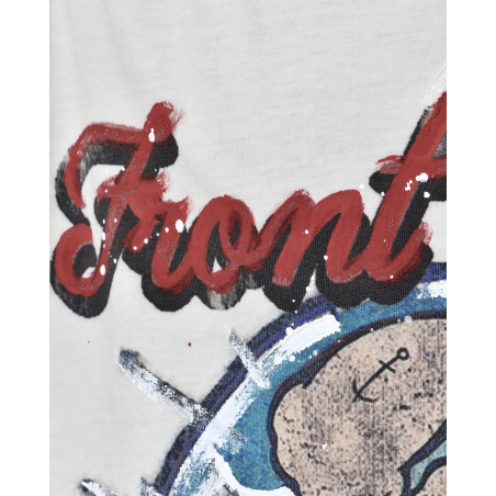 T-shirt écru imprimé "Popeye" Front Street