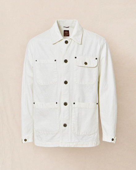 Veste saharienne écru quatre poches Telacruda