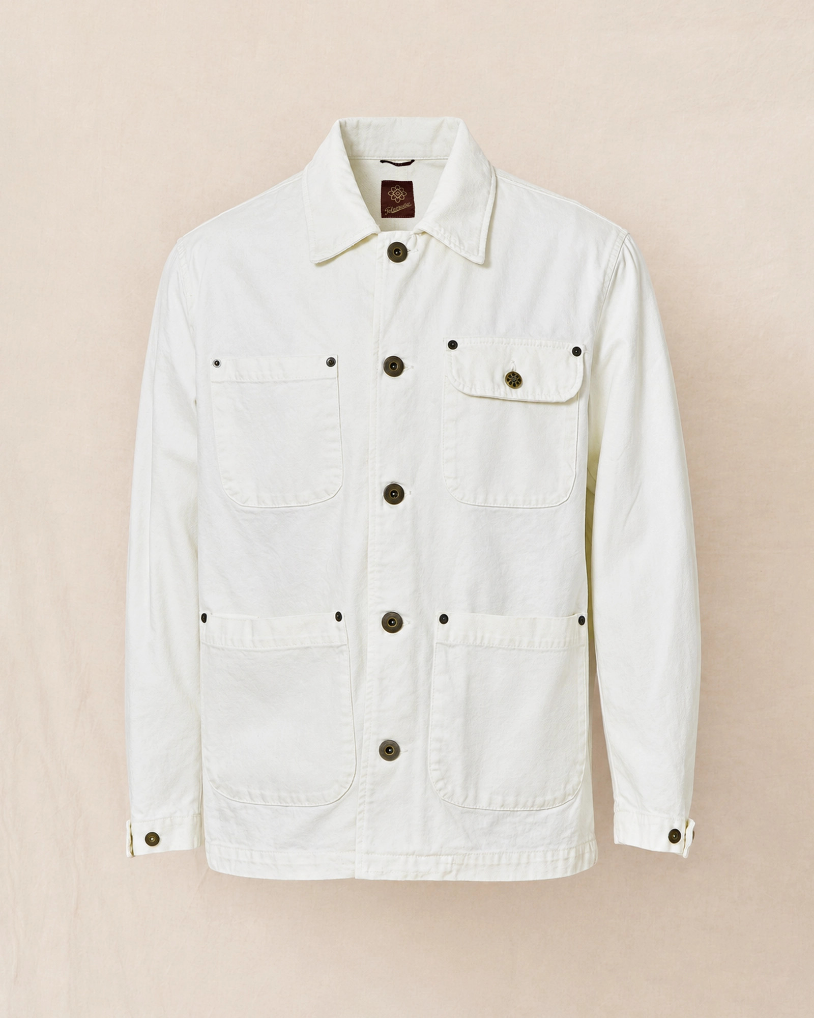 Veste saharienne écru quatre poches Telacruda