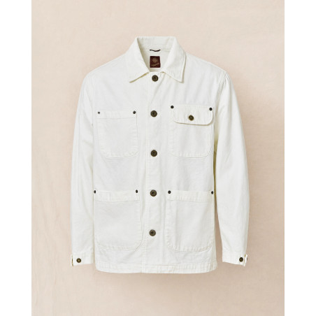 Veste saharienne écru quatre poches Telacruda