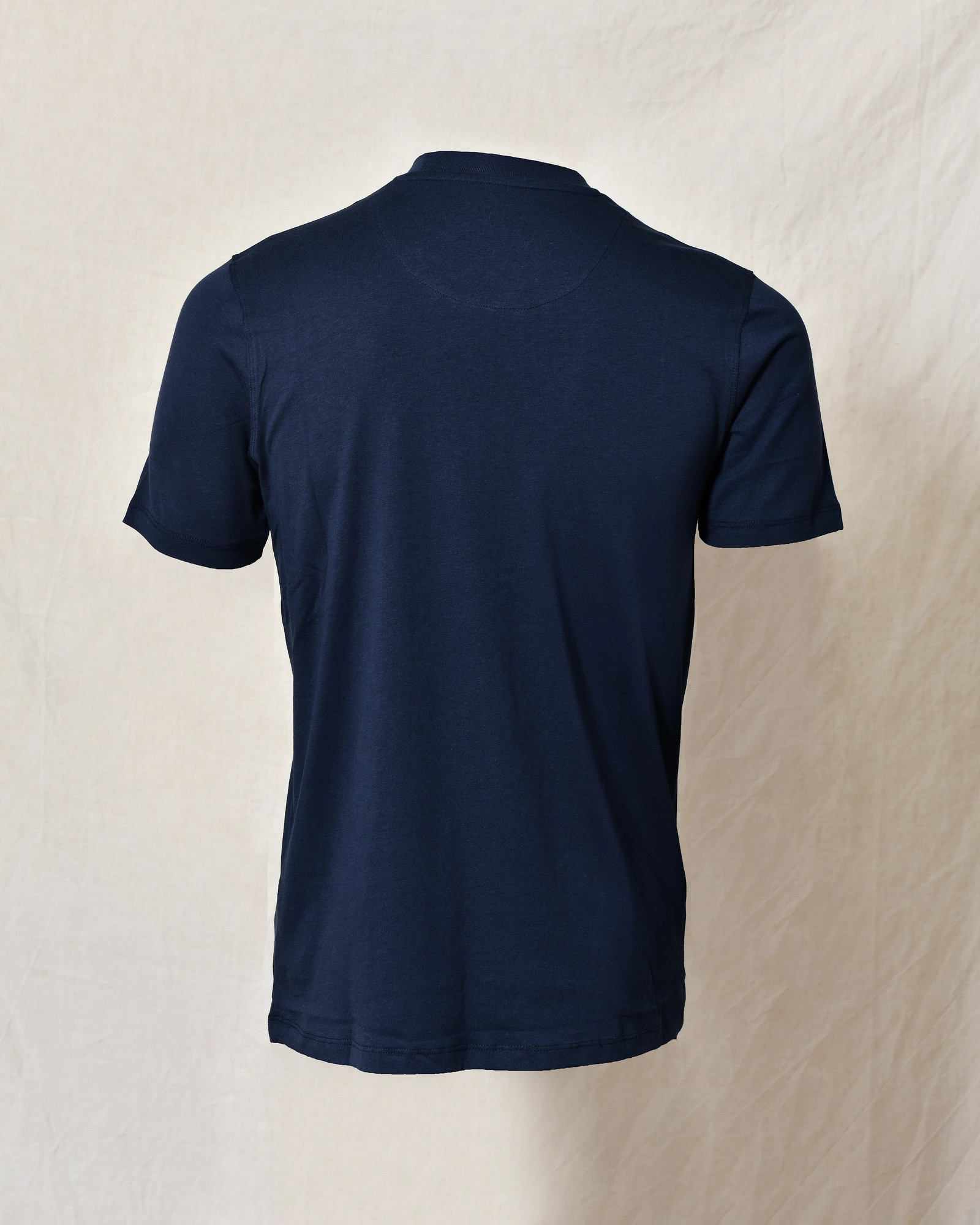 T-shirt en coton bleu Over-D