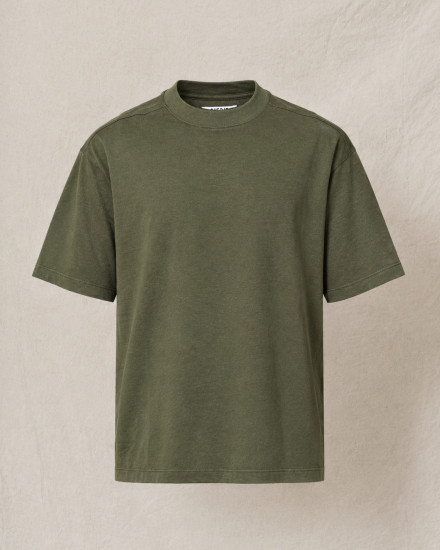 T-shirt en coton kaki Over-D